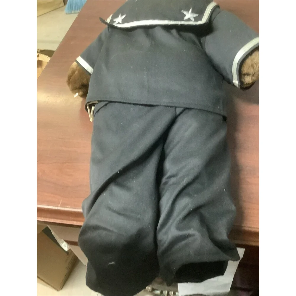 Patriot Bear Vintage 1995 Plush Stuffed Teddy Bear Navy/Sailor Uniform 19
